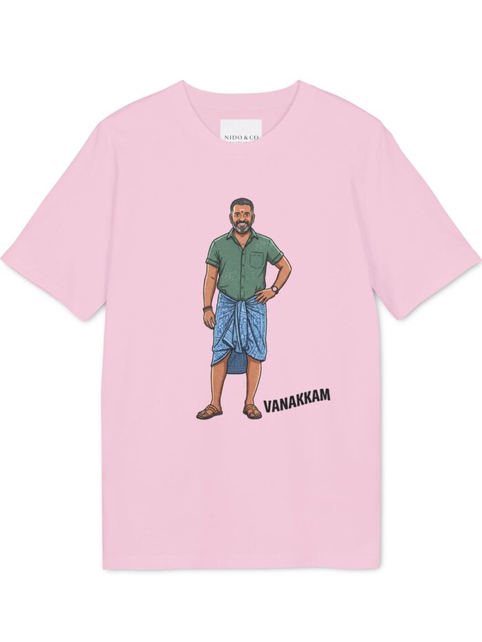 Women's Vanakkam Tee | Where Every Greeting Feels Like Home