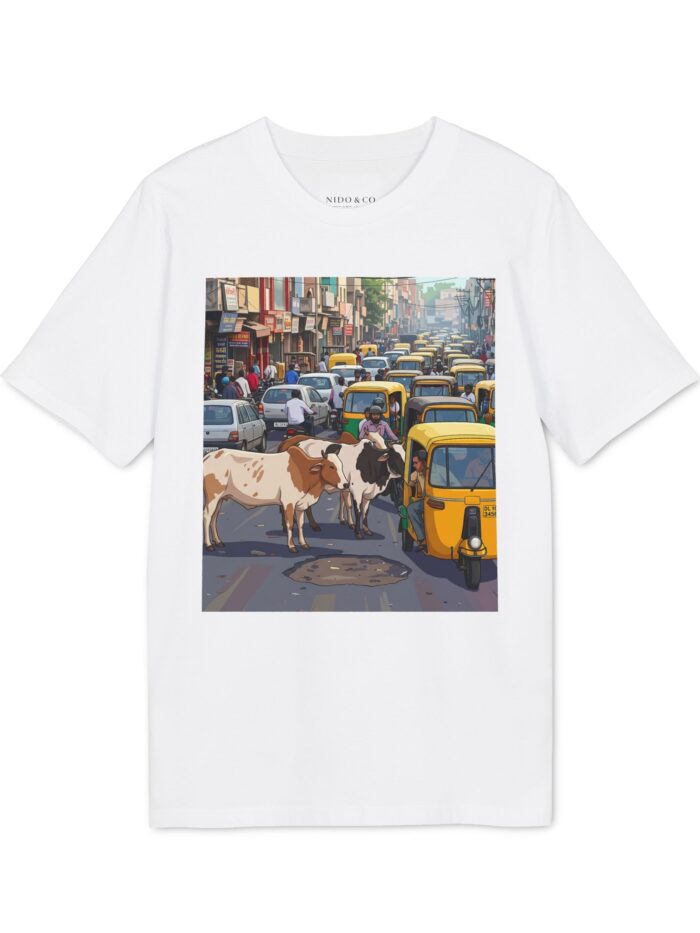 Women's Chaos and Charm- Streets of India Tee