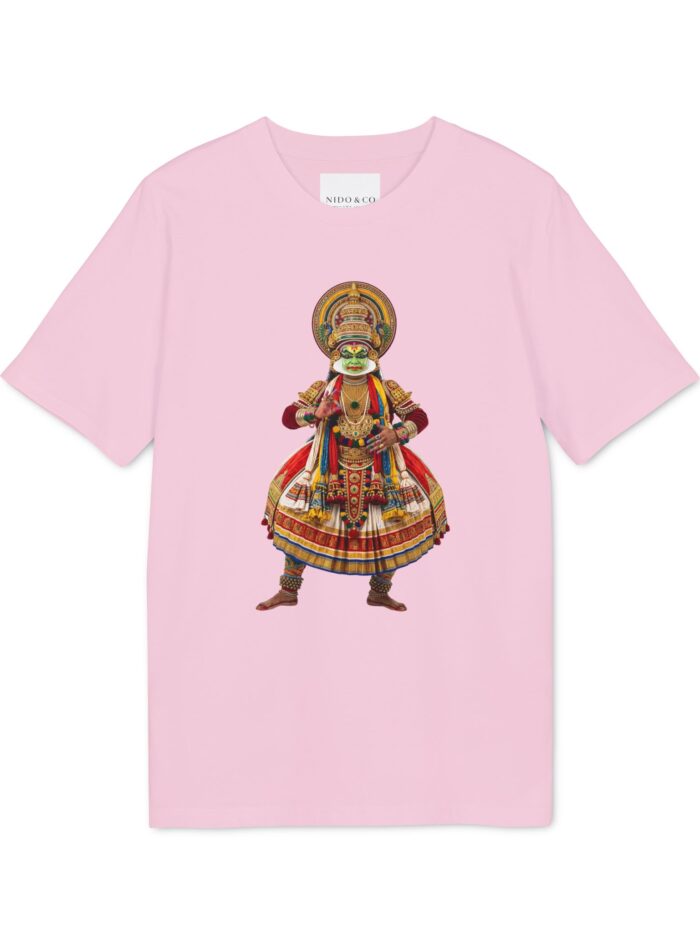 Women's Kathakali - The Art of Kerala Tee - Cotton Pink, L