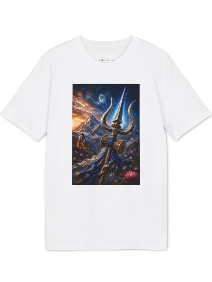 Women's Mahadev Trishul Tee - Strength, Devotion & Divine Power