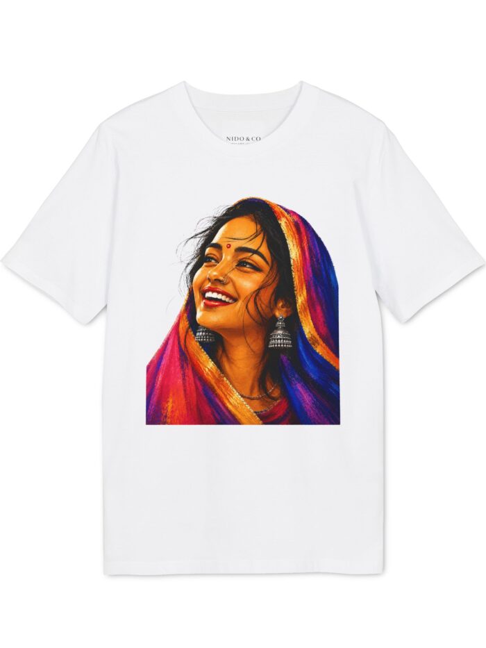 Women's Vibrant Cultural Portrait Graphic Tee