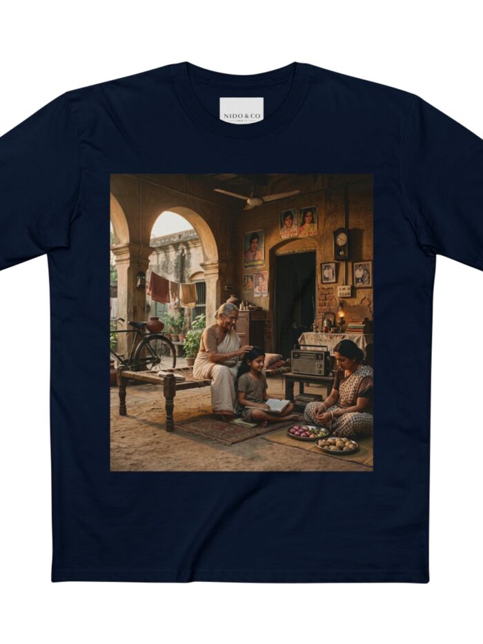 Mens Vintage Market Scene Tee