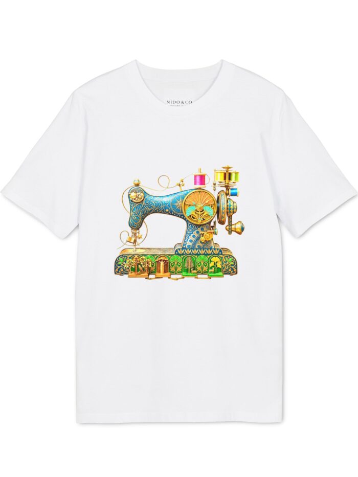 Women's Sewing Machine Tee - Stitching Tradition into Every Thread