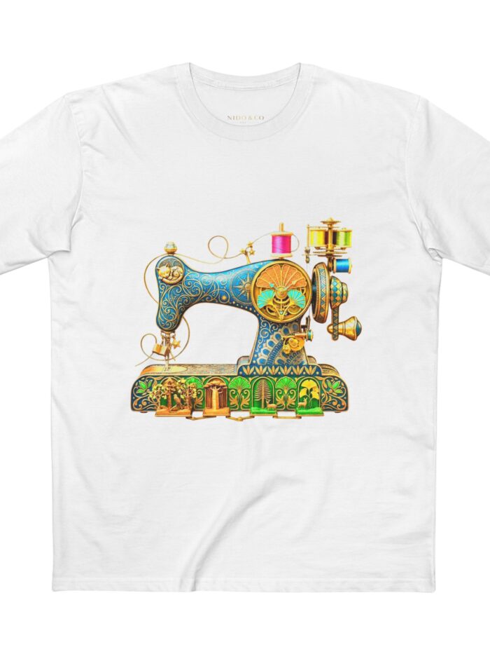 Men's Vintage Sewing Machine Tee - Stitching Tradition into Every Thread