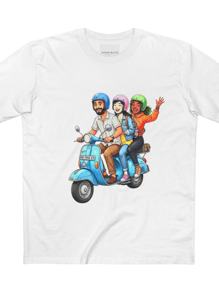 Men's Vintage Scooter Vibes Tee - Ride Together, Laugh Forever